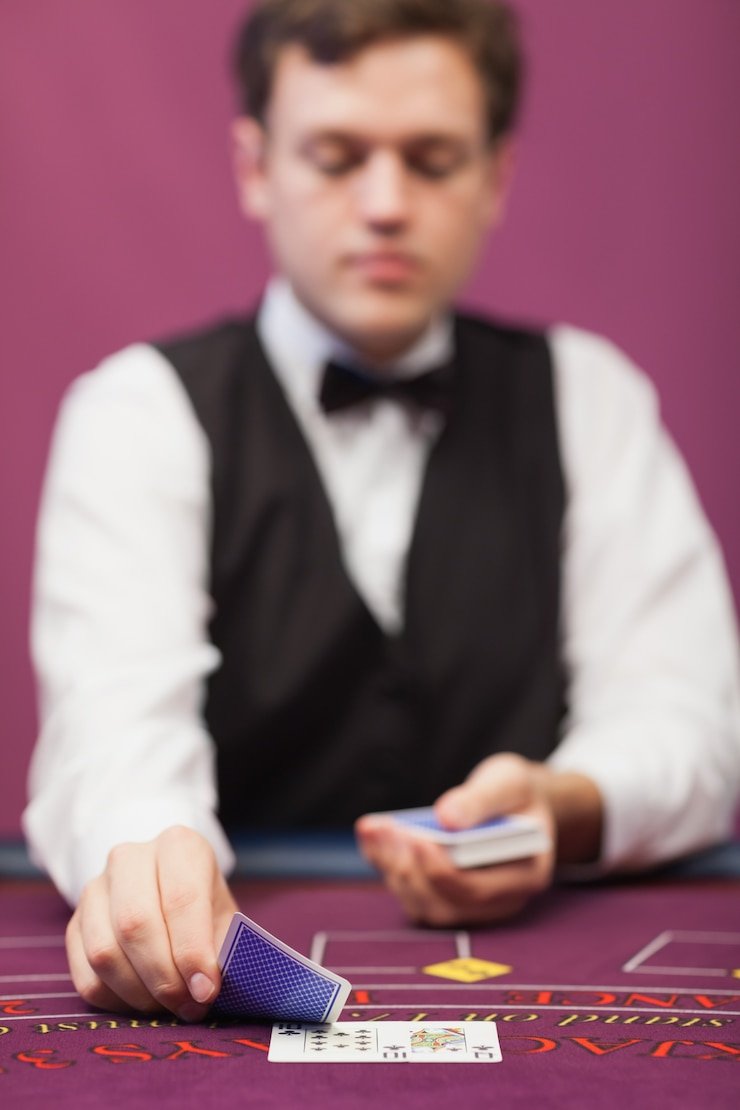 Tampilan meja Bandar Poker di sebobet dengan kartu dan statistik permainan